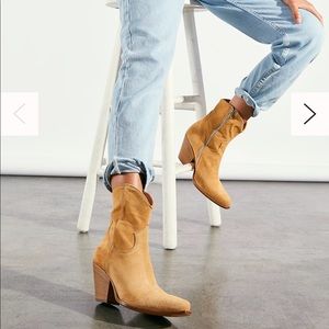 NWOT! Free People Brayden Western Suede Boot